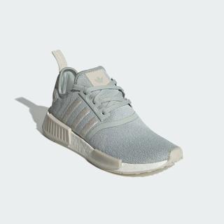 【adidas 愛迪達】慢跑鞋 女鞋 運動鞋 緩震 襪套 三葉草 NMD R1 W 灰綠 IE0595