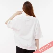 【betty’s 貝蒂思】格紋拼接寬版率性T-shirt(白色)