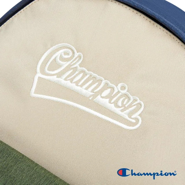 【Champion】官方直營-C-LIFE刺繡撞色後背包(藍/綠色)