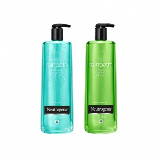 【Neutrogena 露得清】超值2入-Rainbath沐浴露473ml(海洋清香/洋梨綠茶)