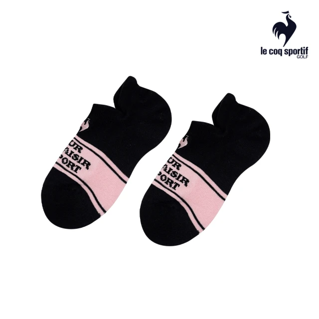 LE COQ SPORTIF 公雞 高爾夫系列 女款黑色基本款運動踝襪 QLT0K011