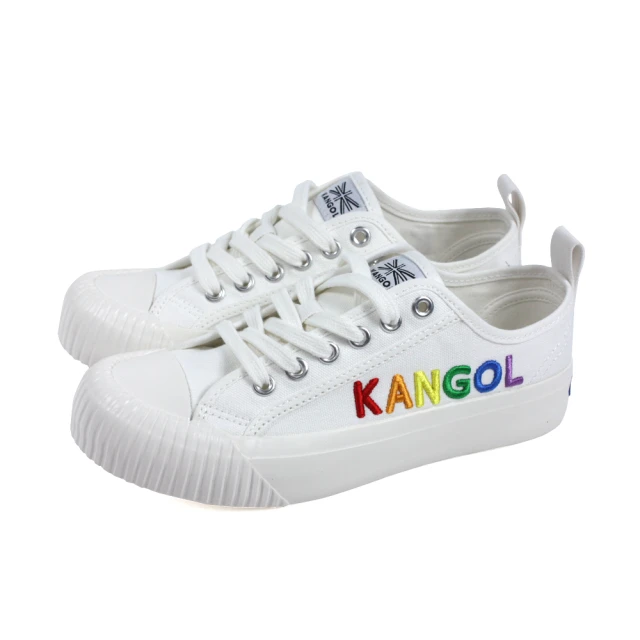 KANGOL KANGOL 休閒鞋 帆布鞋 女鞋 白色 彩色LOGO 62221602 00 no208