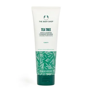 【THE BODY SHOP 美體小舖】茶樹淨膚深層泡沫潔面乳(125ML/抗痘/除痘)