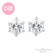 【Vividventure 亞帝芬奇】GIA 1克拉 DSI2 3VG 八心八箭 鑽石 耳環 四款任選 旅程(18K金台+18K金耳針)