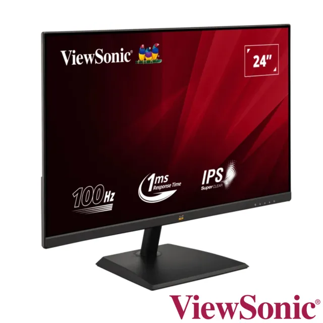 【ViewSonic 優派】VA2436-MH 24型 IPS FHD 100Hz 平面護眼電腦螢幕(內建喇叭/HDMI/VGA/1ms)
