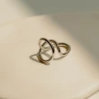 【Queenshop】女裝 正韓 線條纏繞多層造型戒指 現+預 07060231