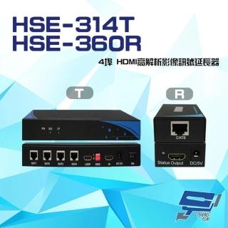 【昌運監視器】HSE-314T+HSE-360R 4埠 HDMI 高解析 影像訊號延長器 一對 具近端還出(HSE-514T+HSE-560R)