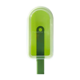 【Dagebeno荷生活】一體成形輕鬆脫模自製冰棒模具 透明上蓋防漏矽膠製冰盒(6入)