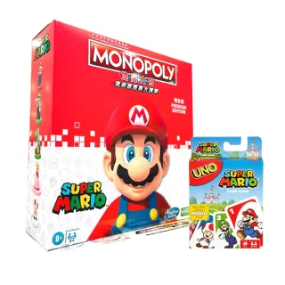 【超值組】地產大亨 - 超級瑪利歐冒險大挑戰-精裝版+瑪利歐UNO(HF6107-A730+33124)