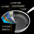 【shimizu 清水】核晶316不鏽鋼不沾平底鍋-無蓋32CM(頂級316不鏽鋼)