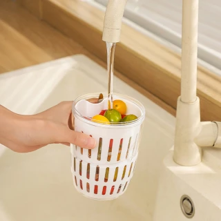 【E.dot】便攜雙層保鮮杯/瀝水杯/沙拉杯(附叉具)