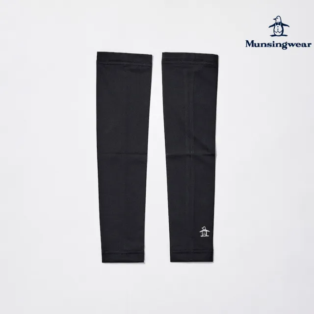 【Munsingwear】企鵝牌 女款黑色簡約百搭高機能彈性防曬袖套 MLTJ0D50
