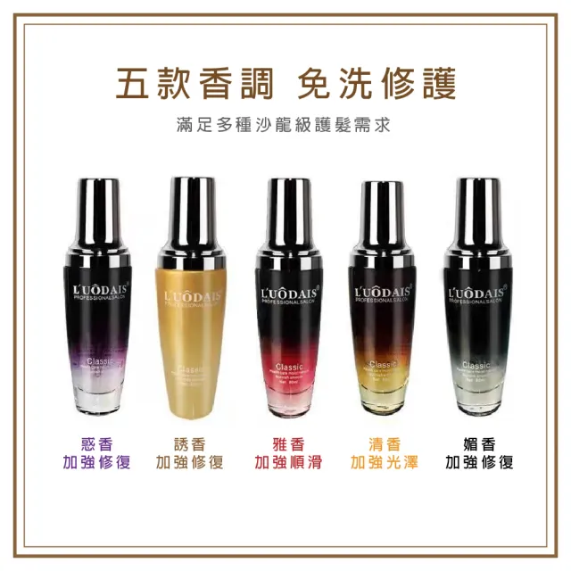【洛黛詩】香水頭髮護髮精油 60ml 2入(髮油 護髮素 護髮膜)