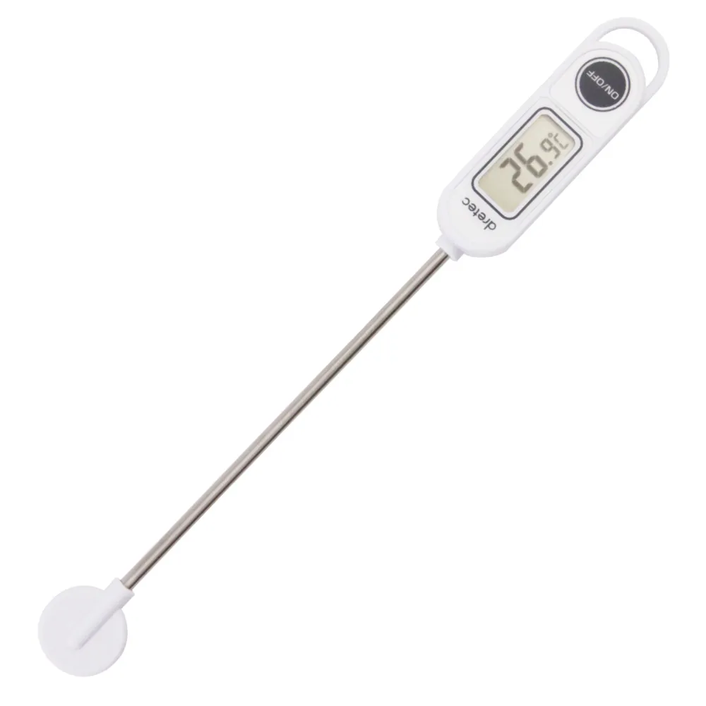 【DRETEC】《酷力歐》防水電子料理溫度計-白色(O-264WT)