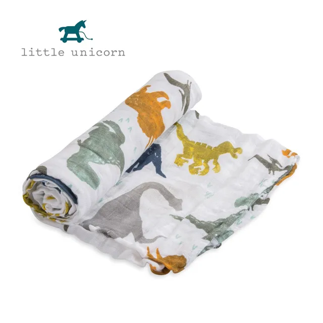 【Little Unicorn】純棉紗布巾單入組(多款任選 120x120cm)