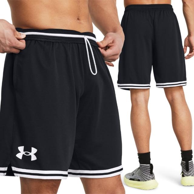 【UNDER ARMOUR】UA 男 Perimeter 10吋籃球短褲 運動短褲_1383392-001(黑色)