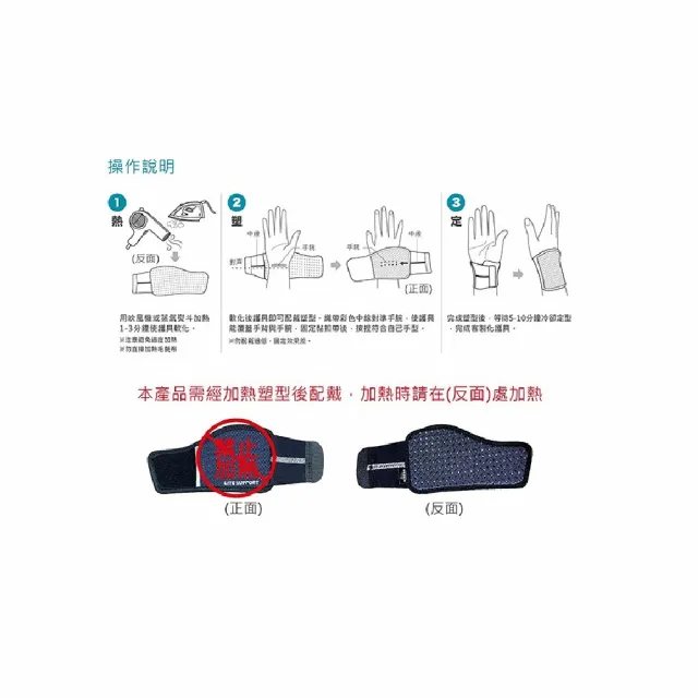 【海夫健康生活館】樂塑 肢體裝具 未滅菌 台北智慧材料 樂塑手護系列 環型手腕護具 電腦手 L號
