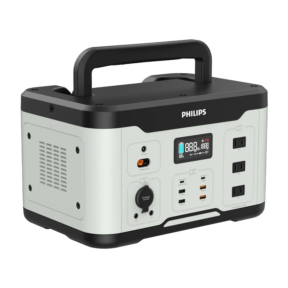 【Philips 飛利浦】1000W 攜帶式儲能行動電源 /露營/戶外行動電源/UPS不斷電(DLP8092C)