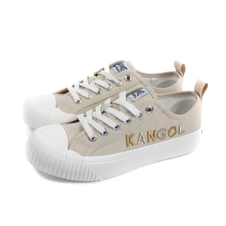 【KANGOL】KANGOL 休閒鞋 帆布鞋 女鞋 卡其色 刺繡立體LOGO 62221602 31 no210