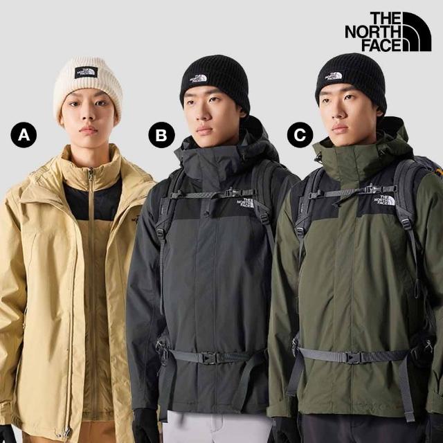 【The North Face 官方旗艦】防水透氣保暖連帽三合一外套-內搭羽絨款(多款任選)