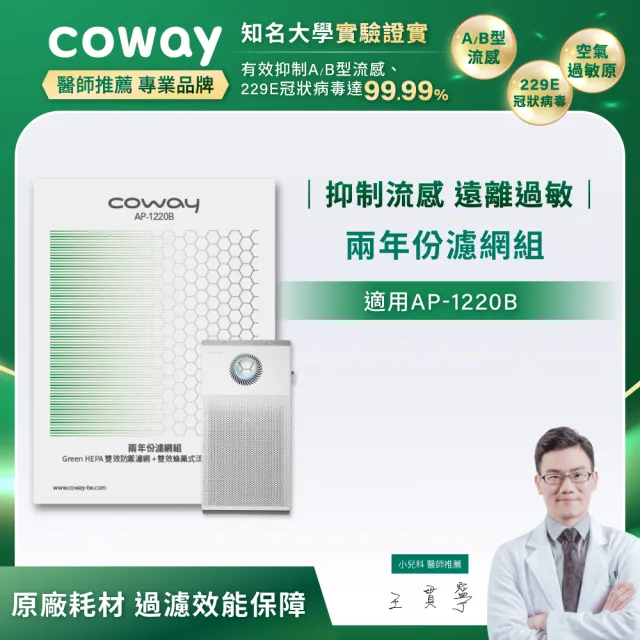 【Coway】二年份濾網-適用AP-1220B