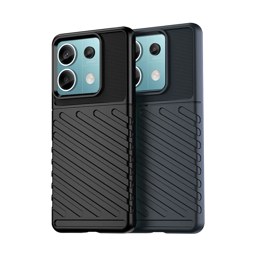 【RUGGED SHIELD 雷霆系列】紅米Redmi Note 13 Pro 5G 軍工氣墊減震防摔手機殼