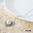 【JA-ME】10-11mm天然珍珠綻放花朵項鍊
