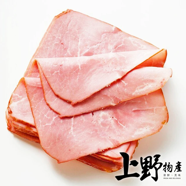 上野物產 火腿片 約15片 x10包(500g±10%/包 火腿/熱狗/培根/早餐)