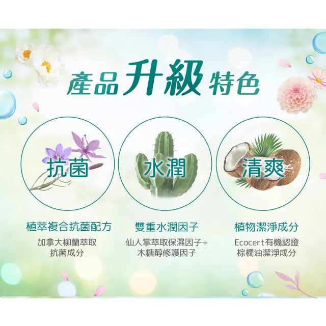 【Green 綠的】抗菌沐浴乳1000ml(綠茶/洋甘菊/百里香/山茶花/鳶尾花/檸檬香蜂草)