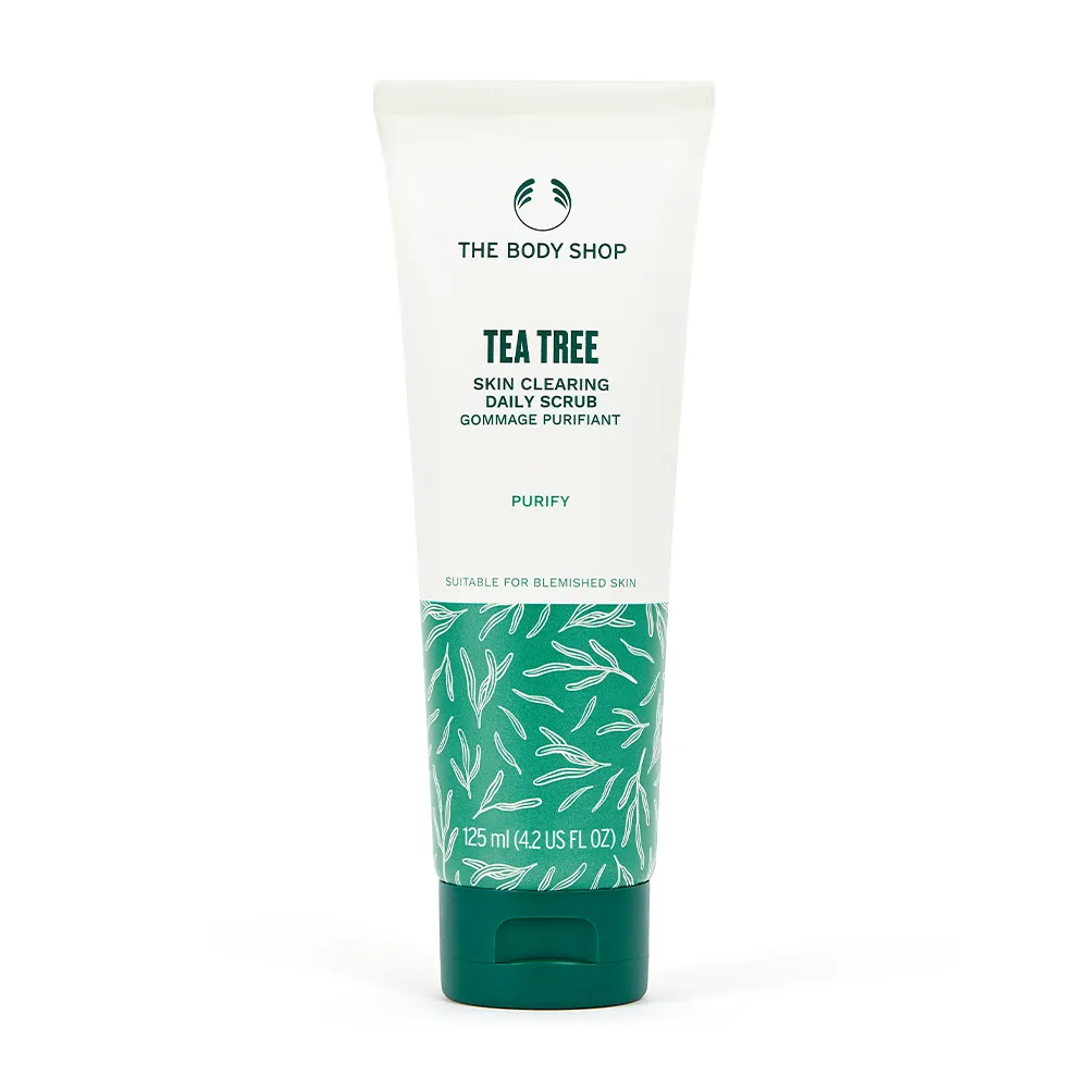 【THE BODY SHOP 美體小舖】茶樹淨膚調理磨砂膏(125ML/抗痘/除痘)