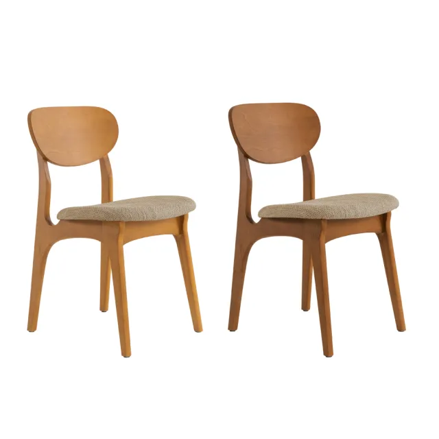 【有情門】STRAUSS 卡樂瑞單椅-布面 座高45.5(製作期2-3週/實木/MIT/餐椅/書椅/休閒椅)