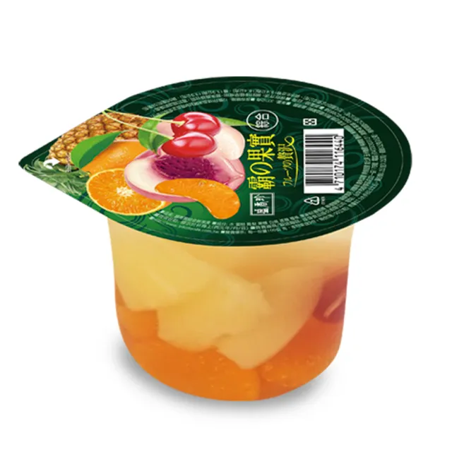 【盛香珍】霸果實鮮果凍系列300gX24杯入(蜜柑/白桃/綜合/白葡萄-4種口味可選)