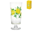 【日本ADERIA】多款任選5個 昭和復古高腳玻璃杯 305ml 五款花色