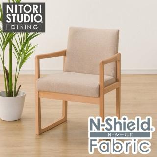 【NITORI 宜得利家居】◆耐磨耐刮 防潑水貓抓布 實木餐椅 N COLLECTION C-70 扶手 NA/NSF-BE 櫸木