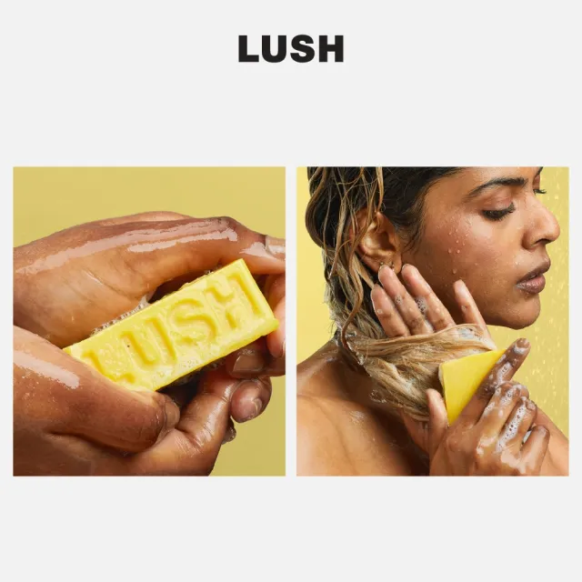 【LUSH 嵐舒】香蕉洗護皂 100g(洗護皂/滋潤/護髮/洗髮)