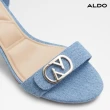 【ALDO】BUNG-純色繫帶舒適涼跟鞋-女鞋(藍色)