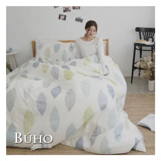 【BUHO 布歐】買一送一 台灣製 100%純棉床包枕套組-多款任選(單/雙/加大)