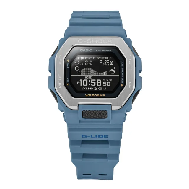 【CASIO 卡西歐】G-SHOCK潮汐月相電子錶(GBX-100-2A)
