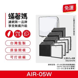 【著媽】濾網4套優惠組(適用 佳醫 超淨 AIR-05W HEPA-05 空氣清淨機)