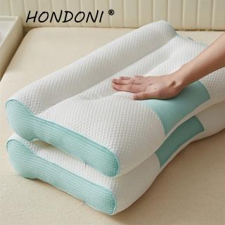 【HONDONI】日式反牽引枕 記憶護頸紓壓側睡止鼾枕 浮萍綠Z8-GN