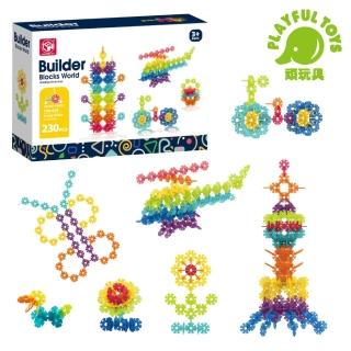 【Playful Toys 頑玩具】繽紛雪花片230PCS(益智積木 積木玩具 拼插積木 兒童禮物)