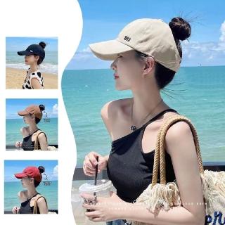 【Amirr 艾米爾】★夏季可紮丸子防曬折疊鴨舌帽(休閒/舒適/遮陽/帽子)