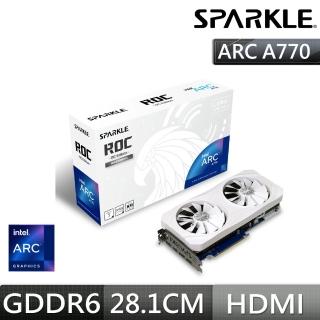 【SPARKLE】撼與 Arc A770 ROC LUNA 16G GDDR6 白色顯示卡