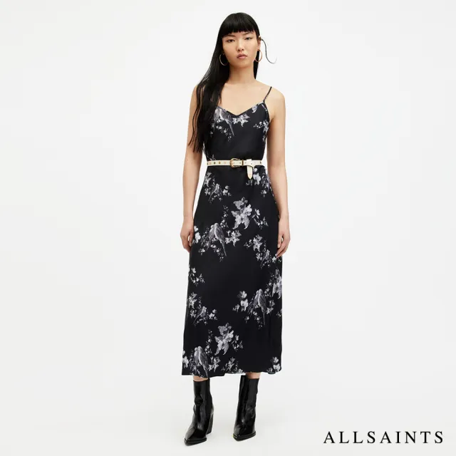 【ALLSAINTS】BRYONY IONA 花卉印花中長版洋裝 W321DA(常規版型)