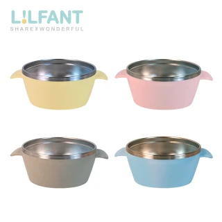 【LILFANT】不鏽鋼兒童雙柄餐碗(380ml)