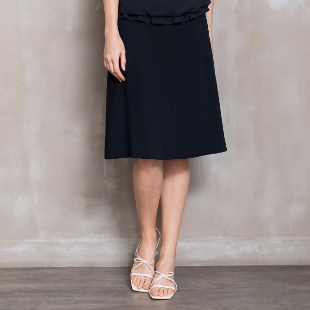 【perng yuh 芃諭名品】俐落約簡 切接 厚雪紡 圓裙(2024 SS Collection｜3A春夏系列)