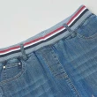 【ILEY 伊蕾】休閒率性重工刺繡牛仔褲裙(藍色；M-XL；1242338002)