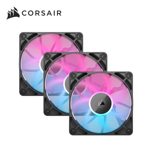 CORSAIR 海盜船 iCUE LINK RX120 RGB風扇(黑/三顆裝)