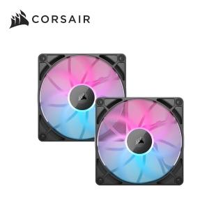 【CORSAIR 海盜船】iCUE LINK RX140 RGB風扇(黑/兩顆裝)