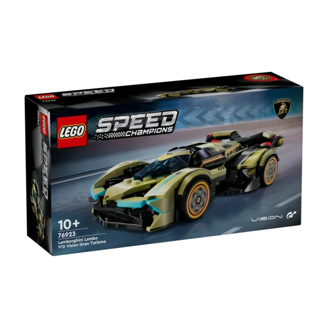 【LEGO 樂高】極速賽車系列 76923 Lamborghini Lambo V12 Vision GT Super Car(藍寶堅尼 跑車模型 禮物)